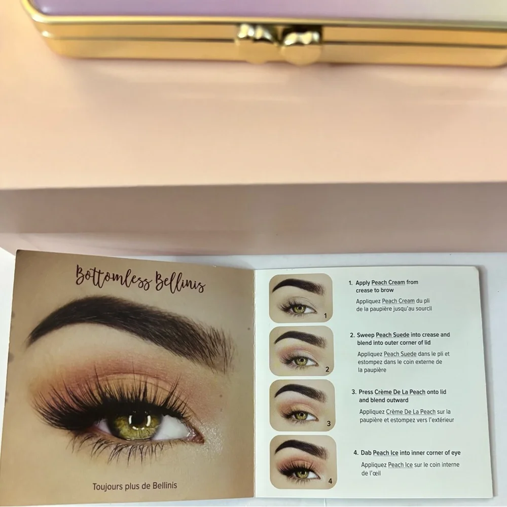 Too Faced White Peach Eyeshadow Palette with Cream and Gold
